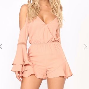 Fashion Nova Daylight Romper -Nude
